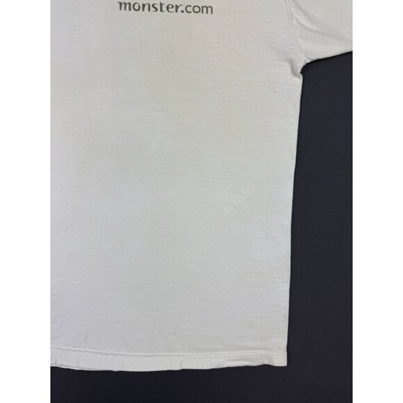 Vintage 90's Monster Dot Com Website Promo Rare Computer Art Graphic White Shirt - Picture 12 of 14